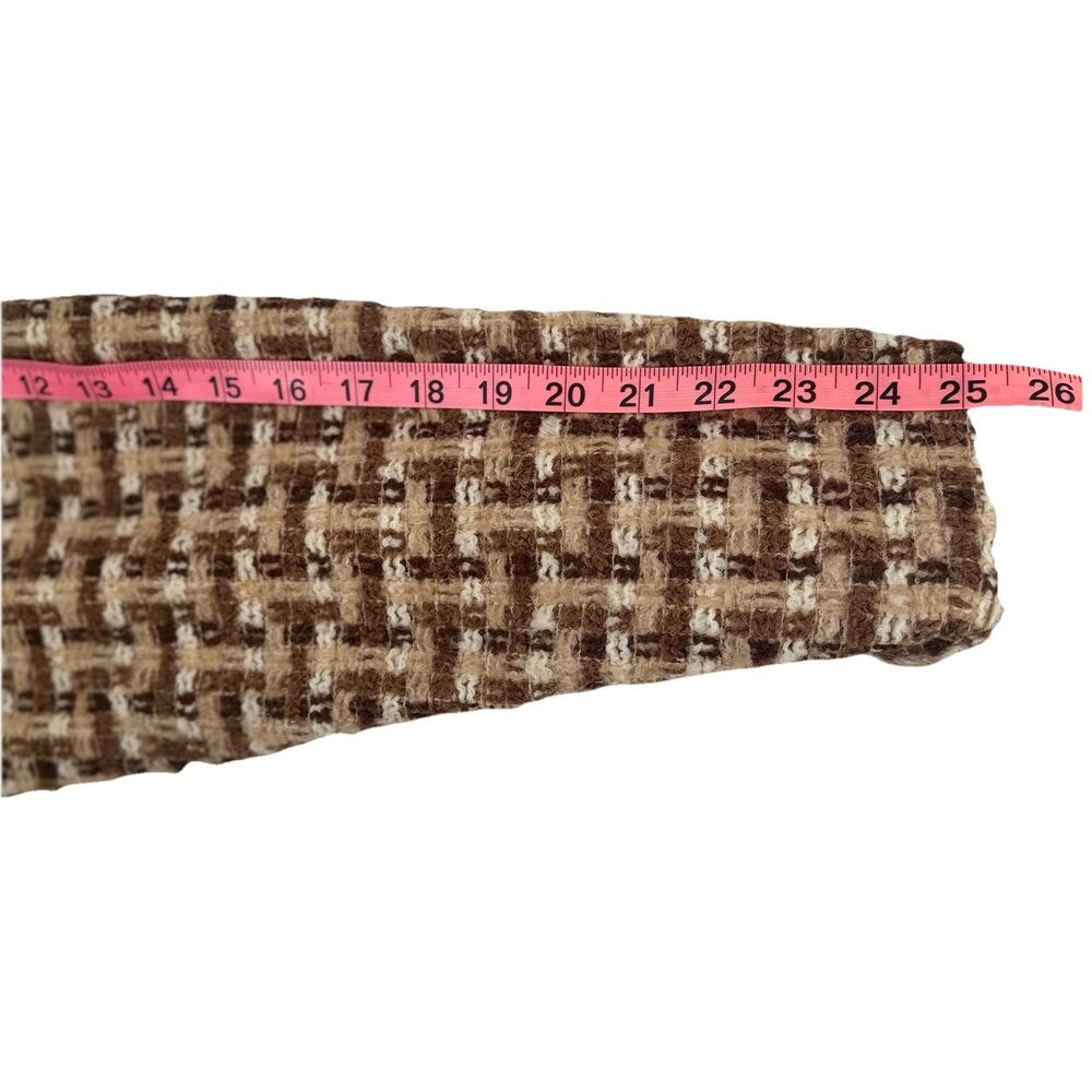 Vintage Boyne Valley Weavers Women's Wool‎ Blend Button Plaid Jacket Ireland XL - Picture 6 of 8
